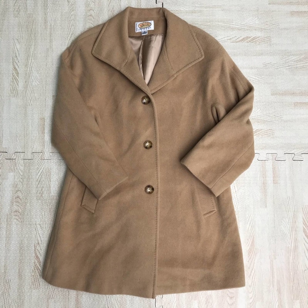 Talbots Camel Hair Winter Trench Coat Jacket